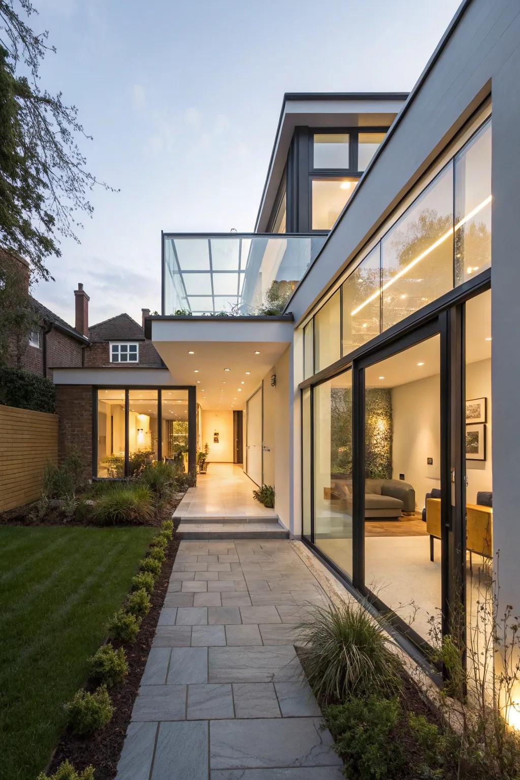 A clever lightwell that enhances natural light.