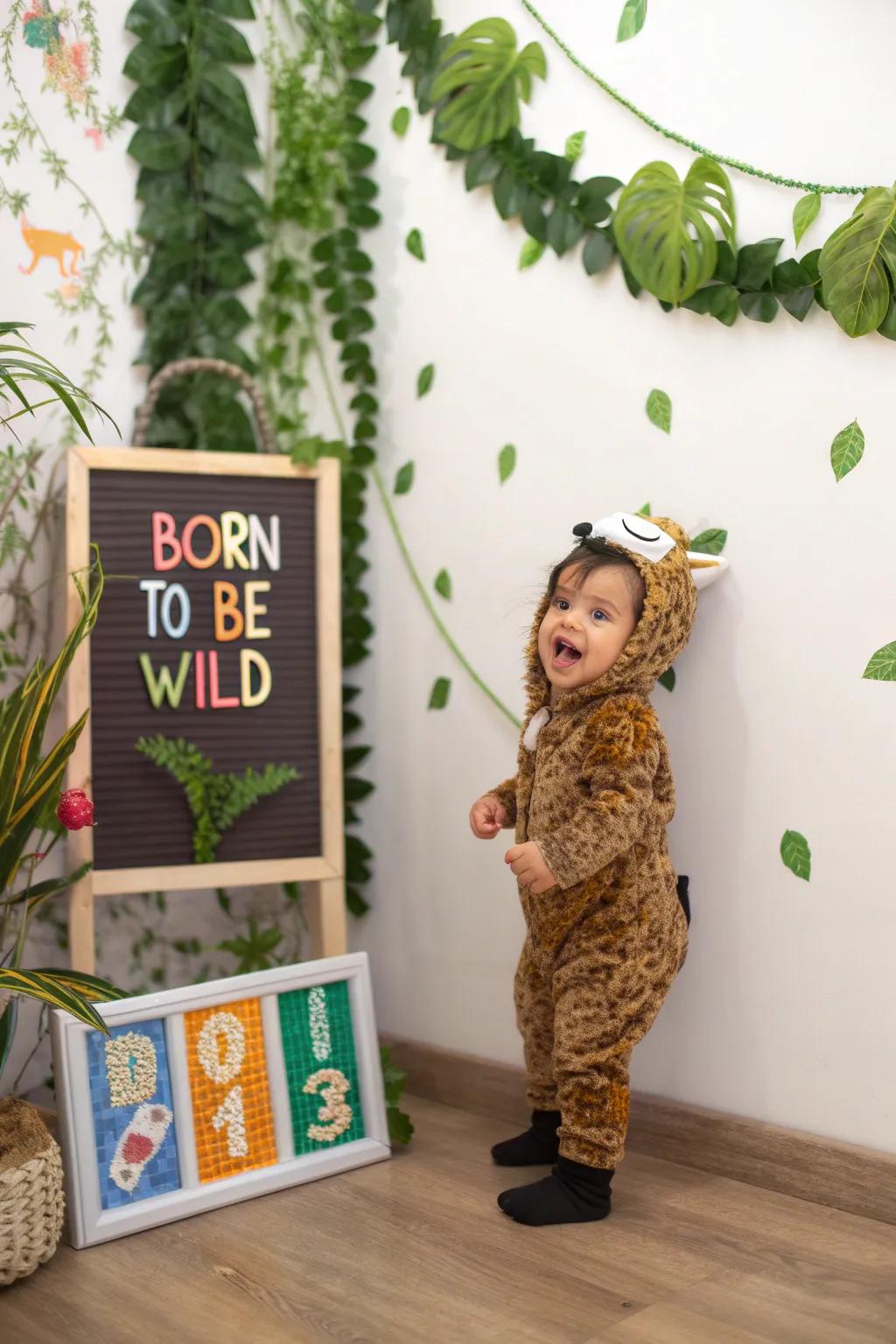 Showing the untamed spirit of your little one.