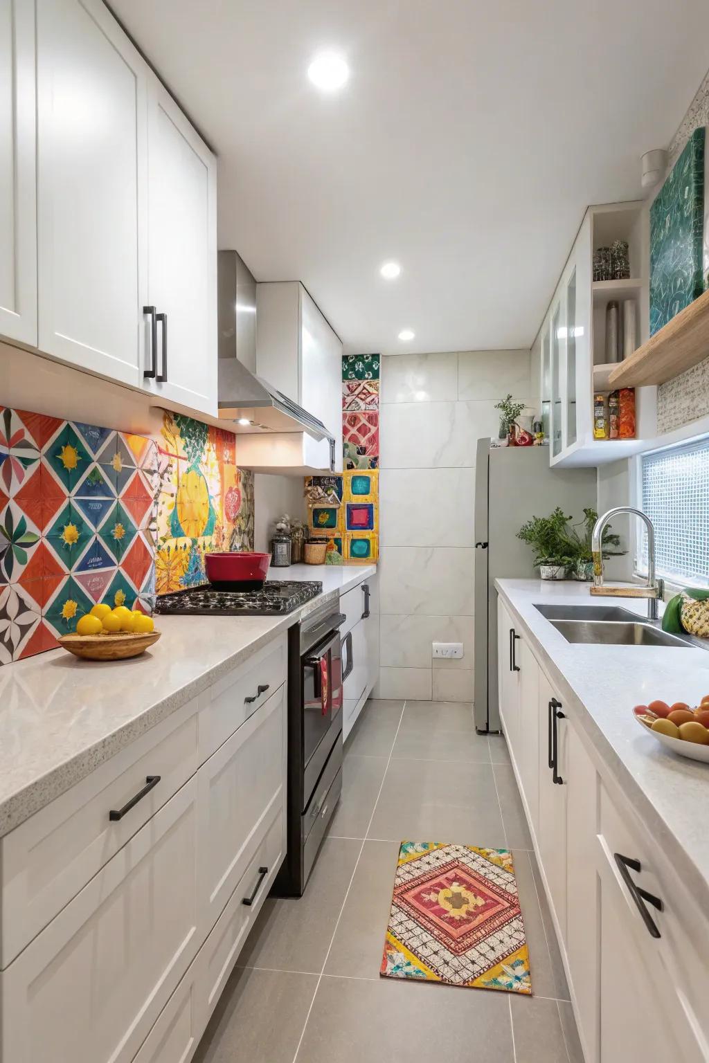 A captivating backsplash.
