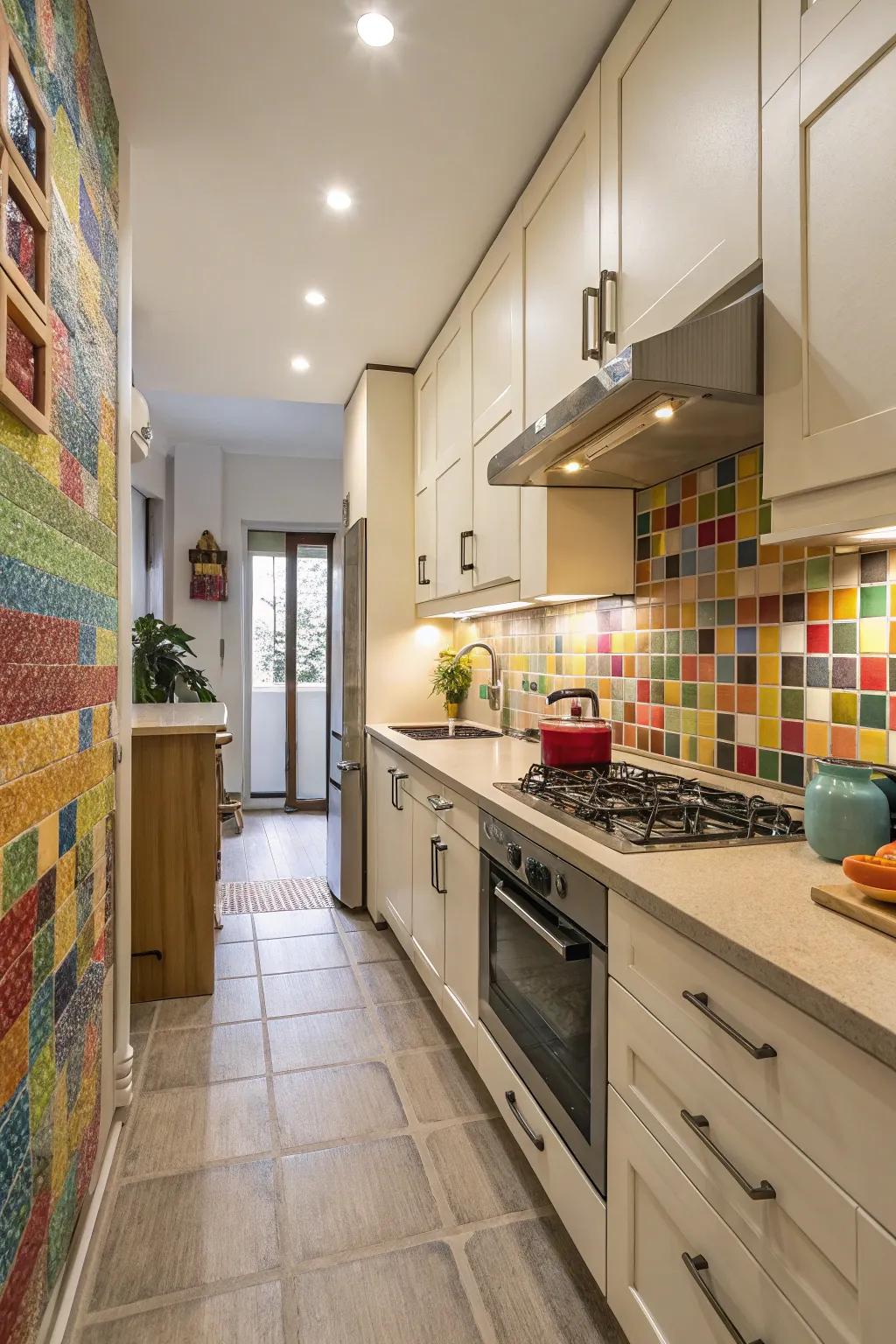 A vibrant splash of color adds energy into a room.