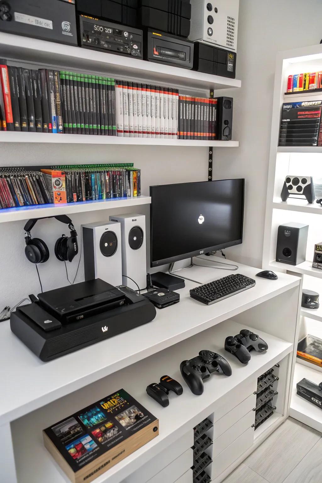 A clutter-free setup enhances your gaming sessions.