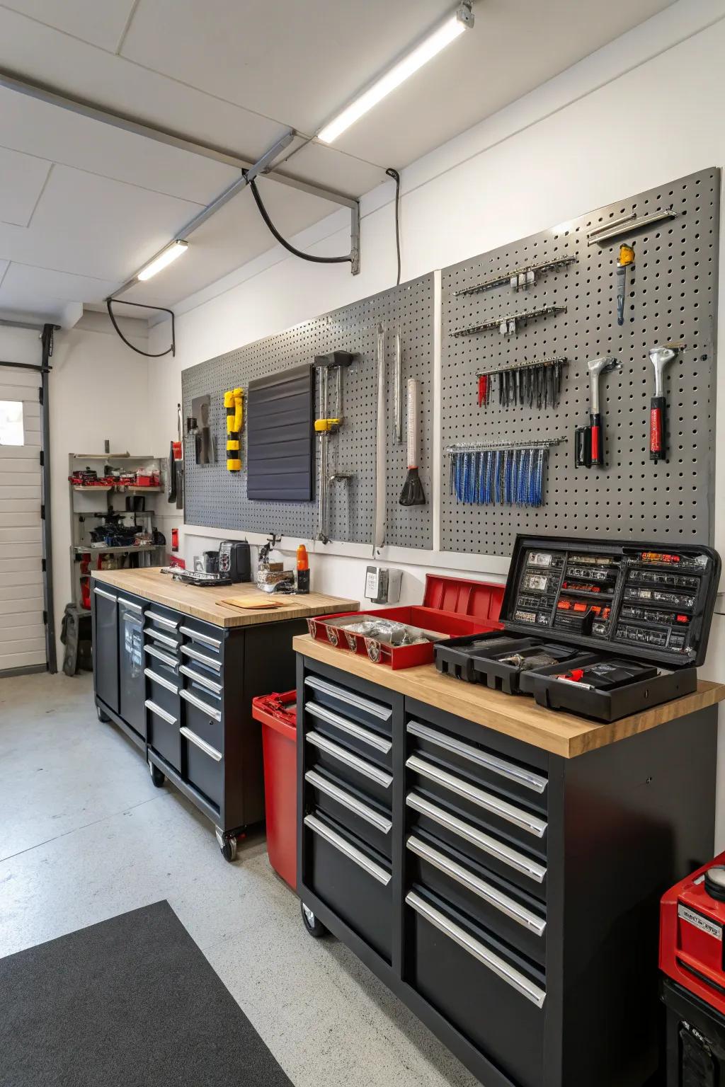 A garage workshop for the dedicated DIY enthusiast.