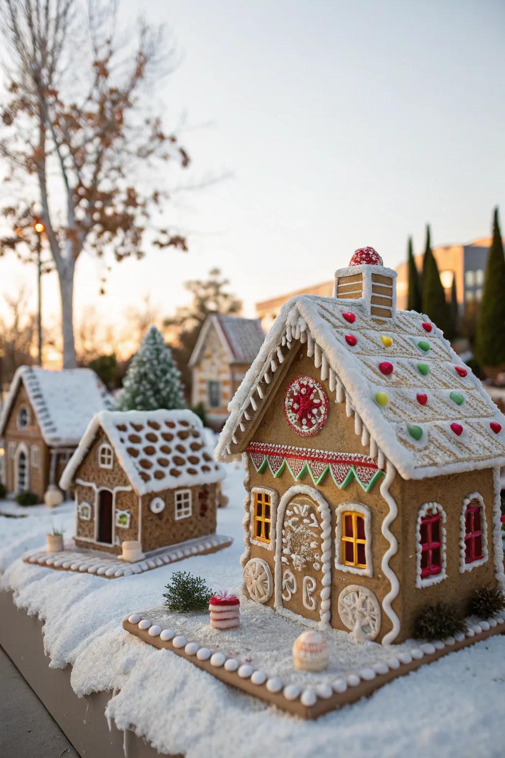 An enchanting village of gingerbread houses, each with its own story.