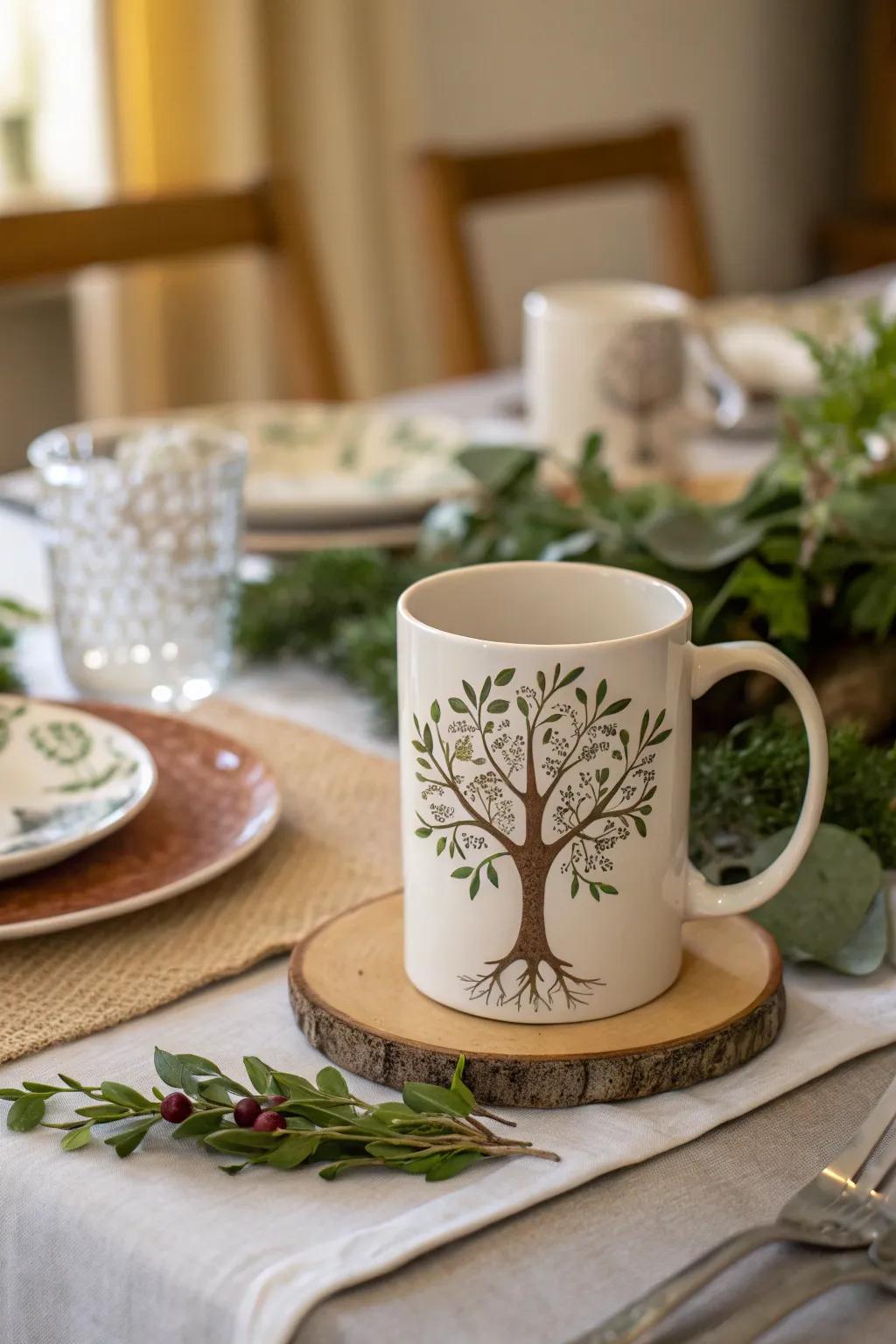 A mug that celebrates family ties.