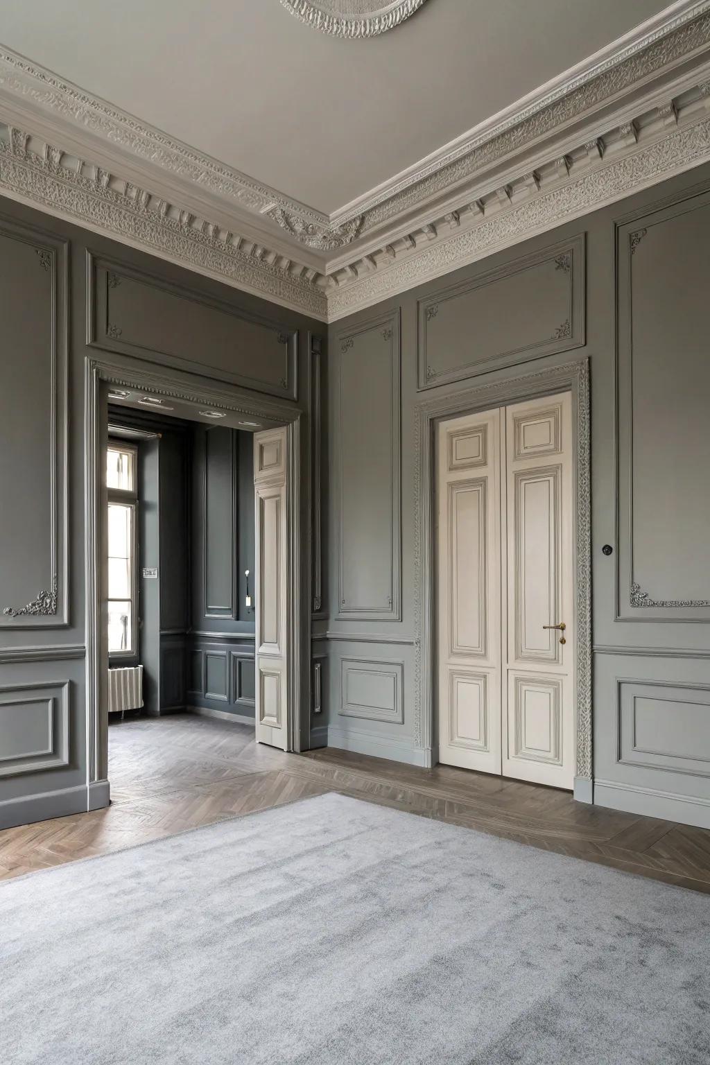 Contrasting architectural elements add visual appeal.