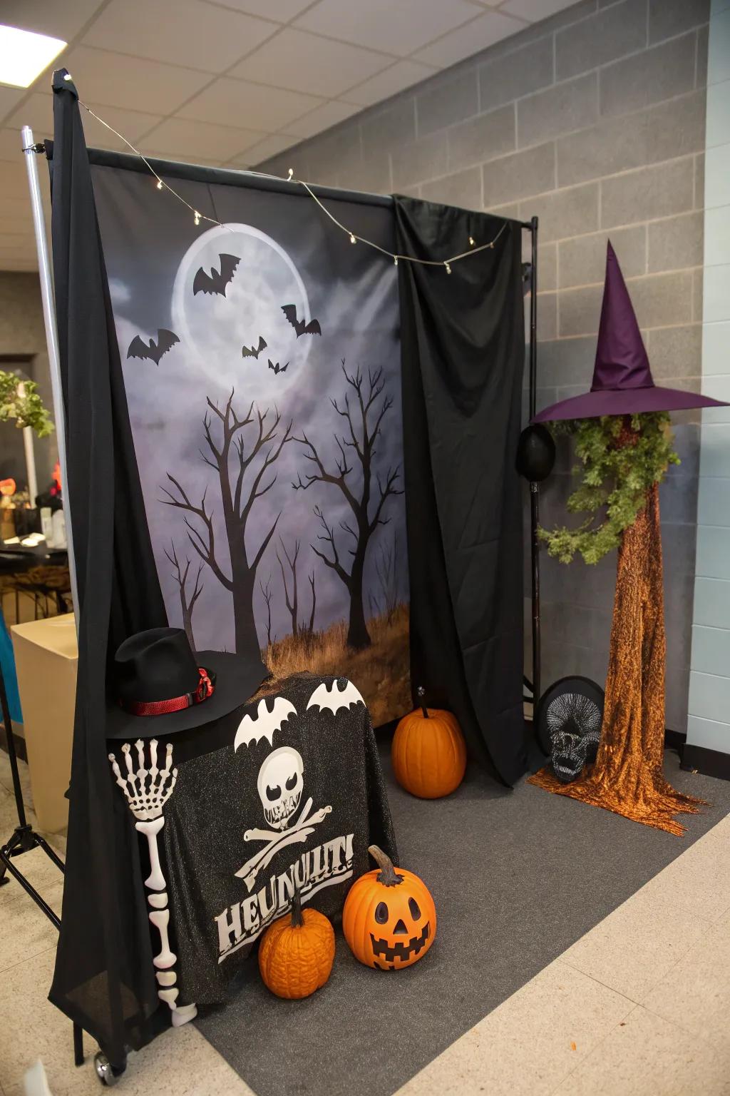 Seize unforgettable moments at your haunted photo booth.