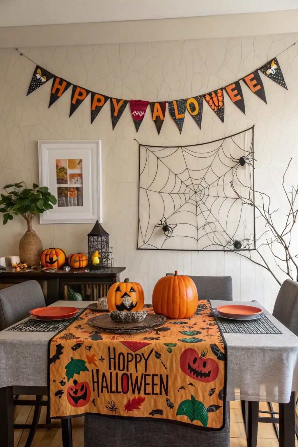 A mystical background display that completes the Halloween surface presentation.