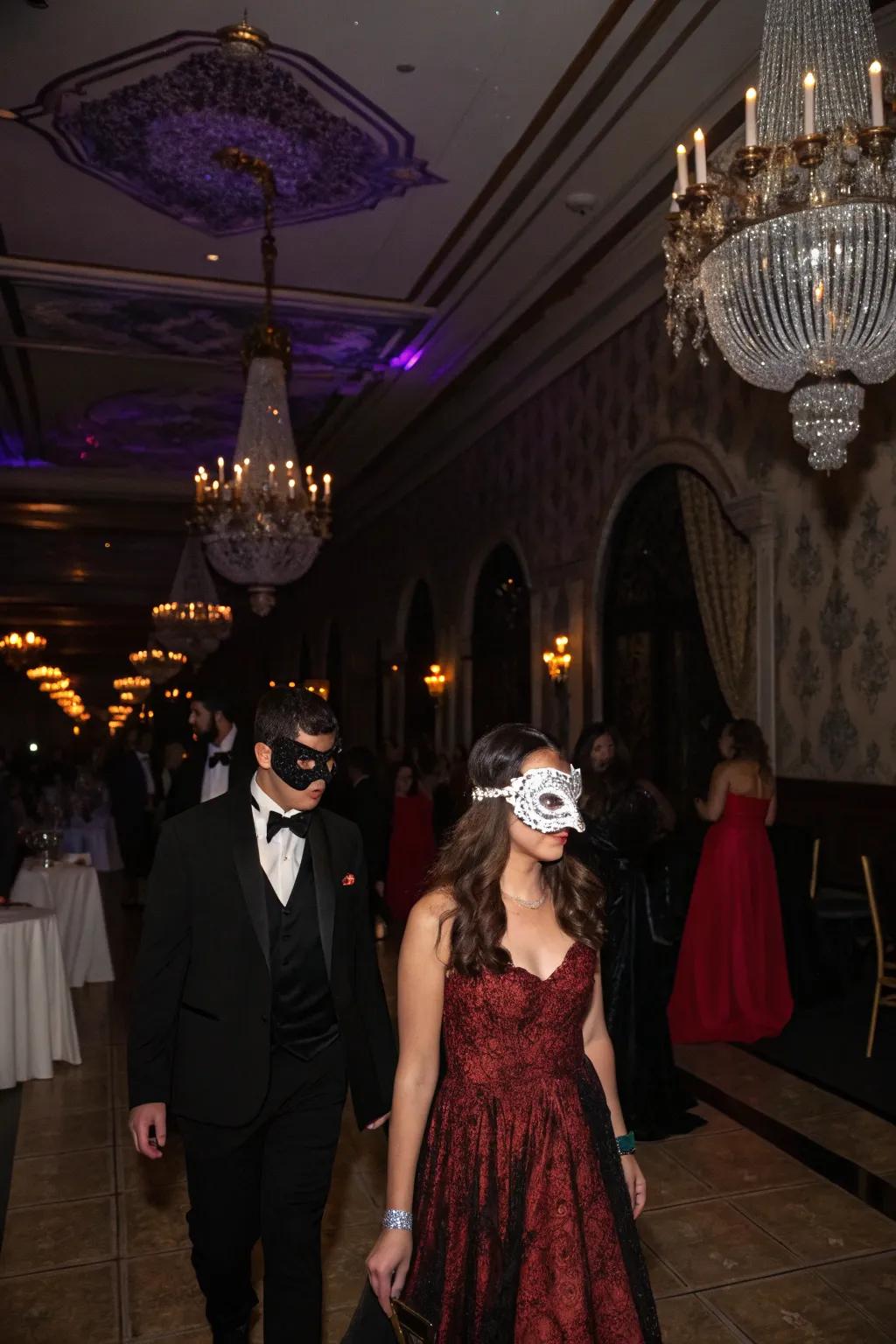 Envelop your celebration in mystery using an enigmatic disguise function.