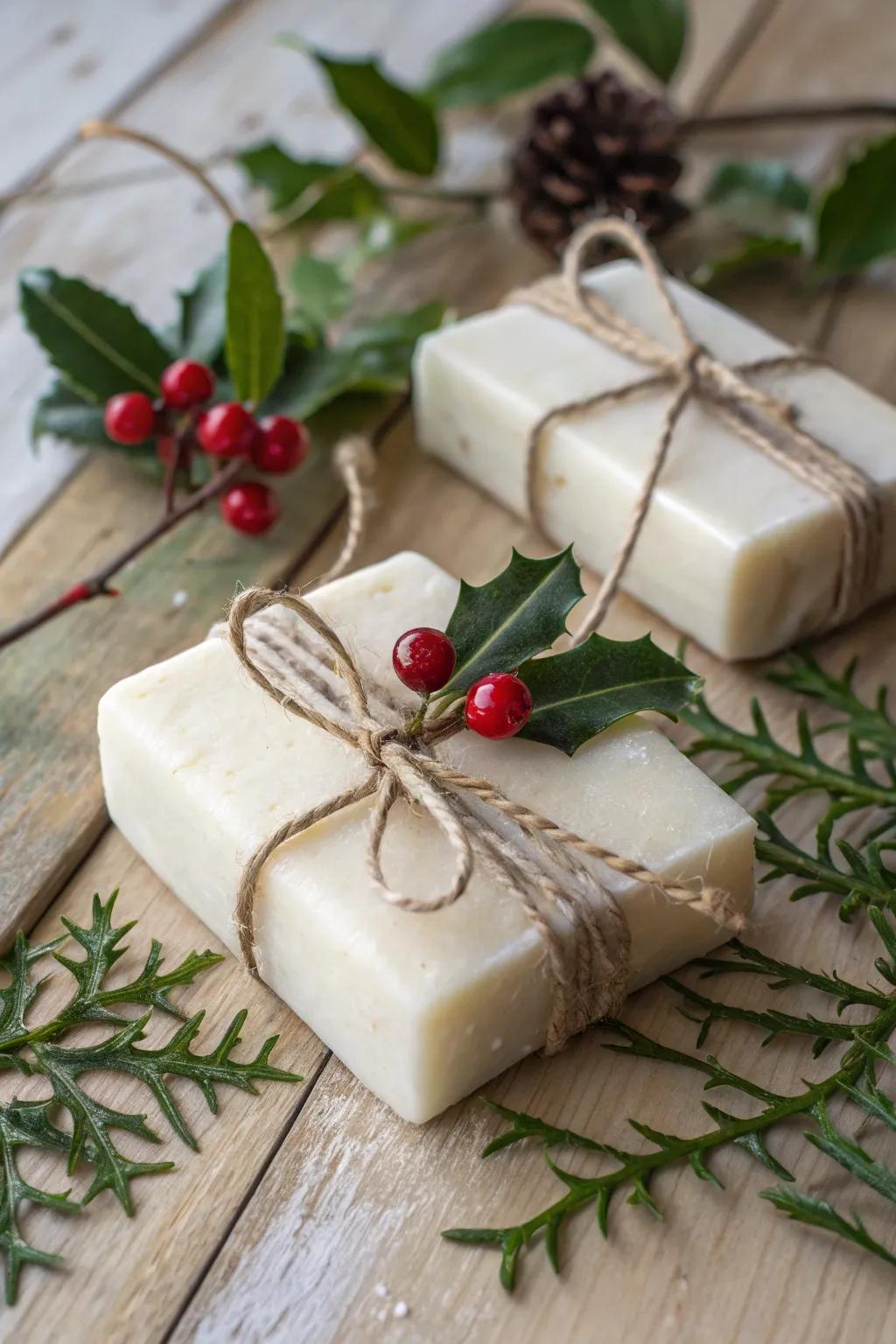 Hand cleanser wrapped with organic details for a country appeal