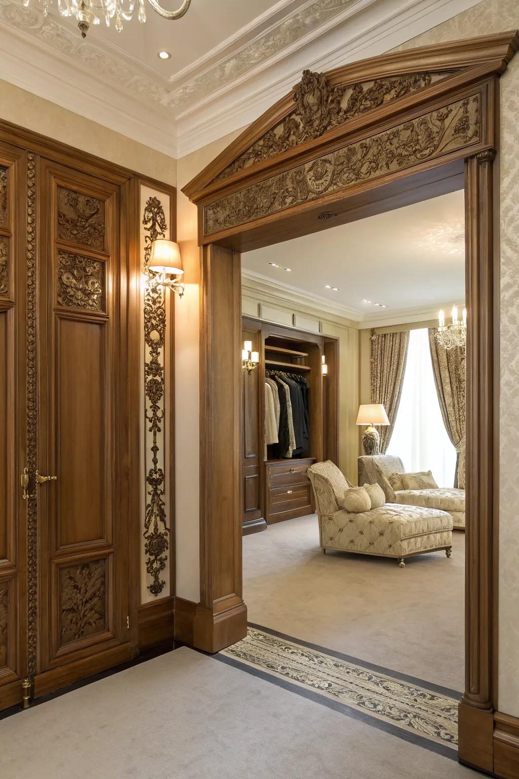 A closet that leads to a secret room brings a sense of fantasy to your home.