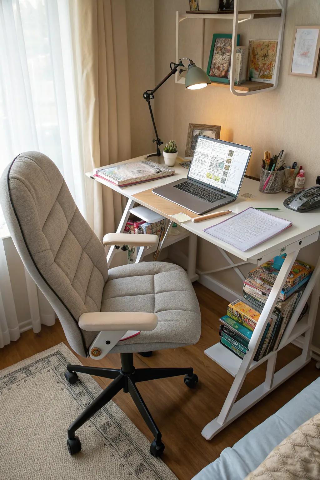 Furniture planned for comfort and utility.