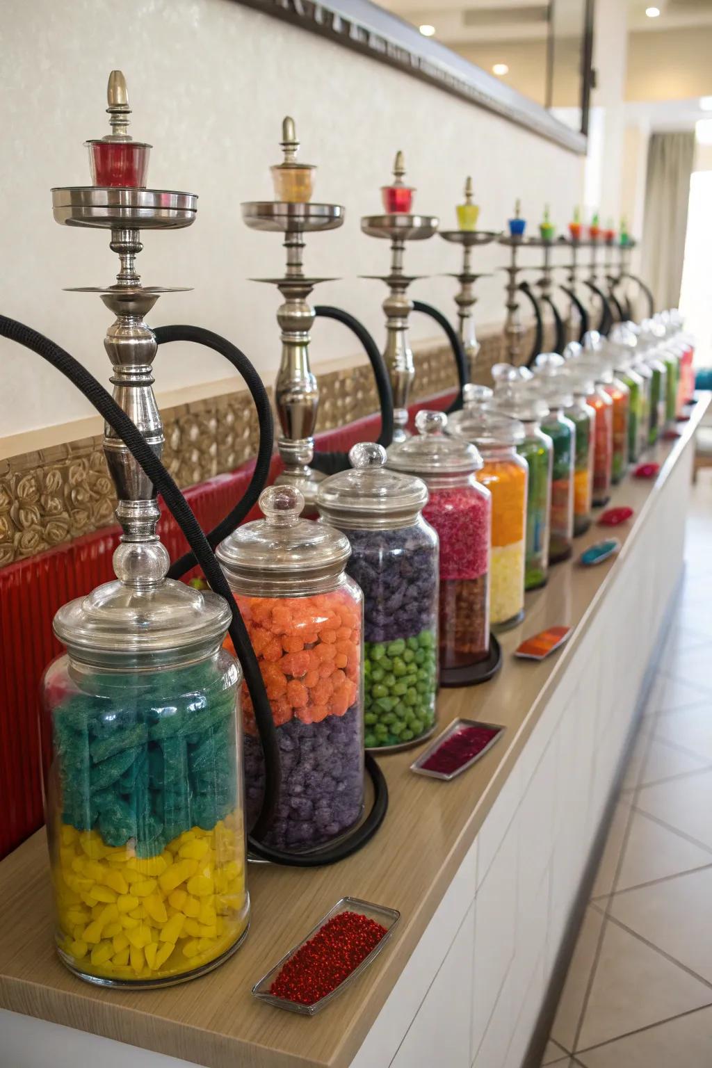 Glass jars keep your flavored product fresh and add a touch of elegance.