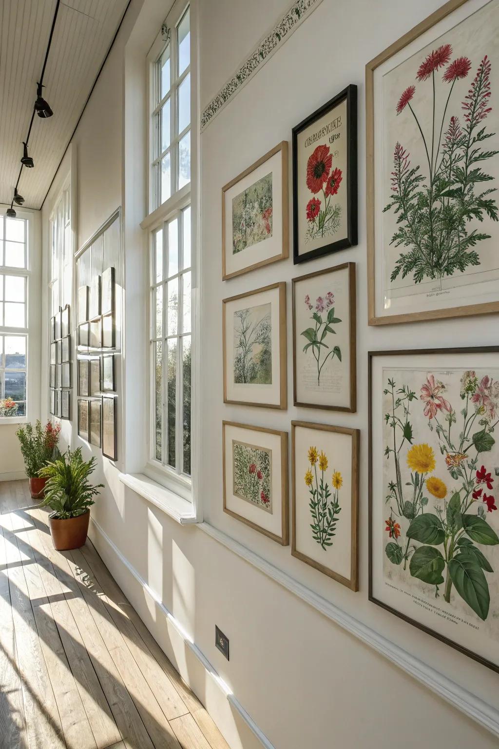 Plant-based prints bring nature indoors.