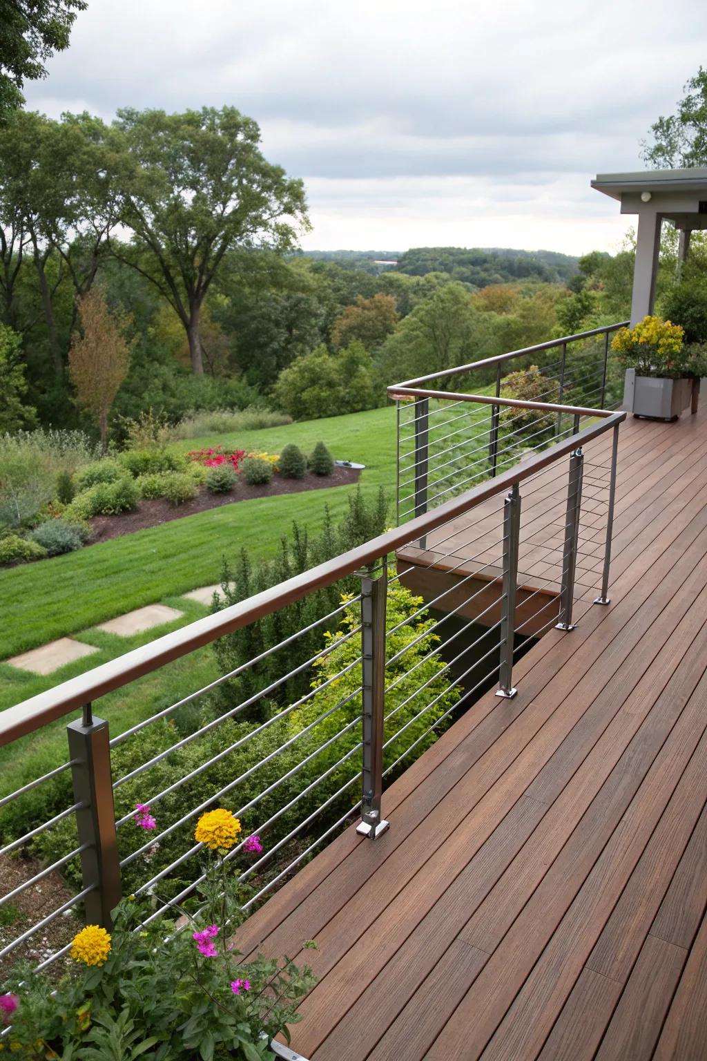 Fashionable borders add safety and class.