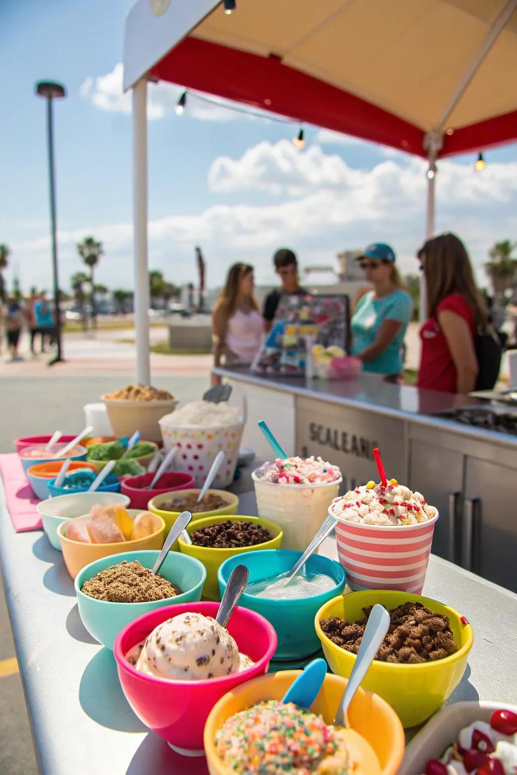 Cool down with an enjoyable and interactive Frozen Treat Party.