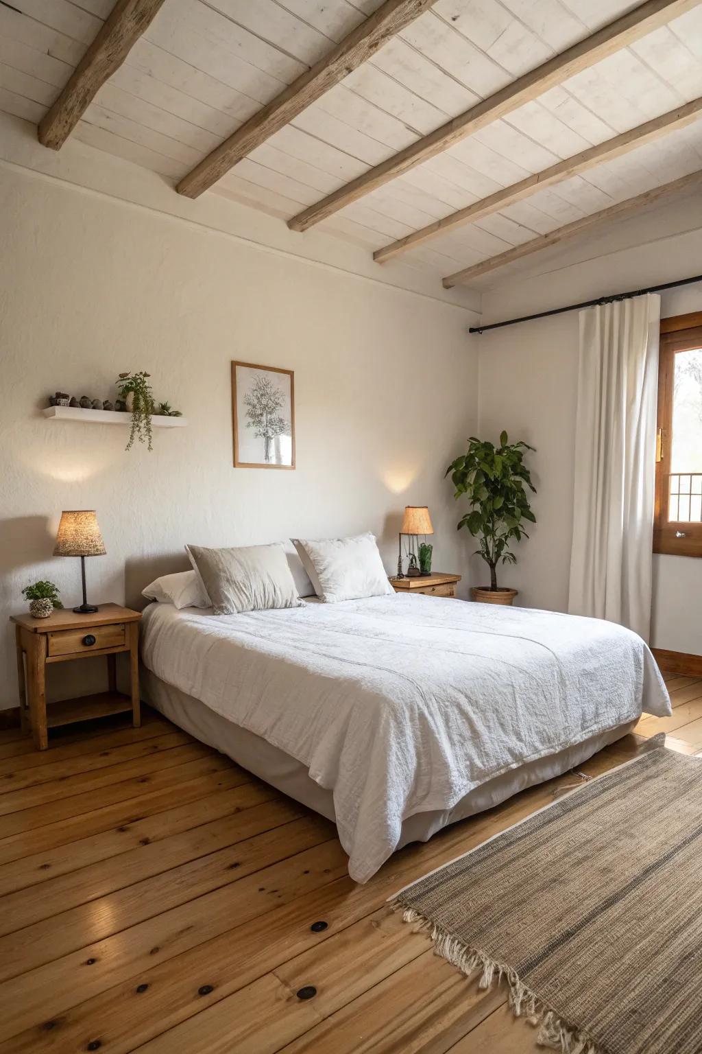 Minimalism encourages focus and serenity in the bedroom.