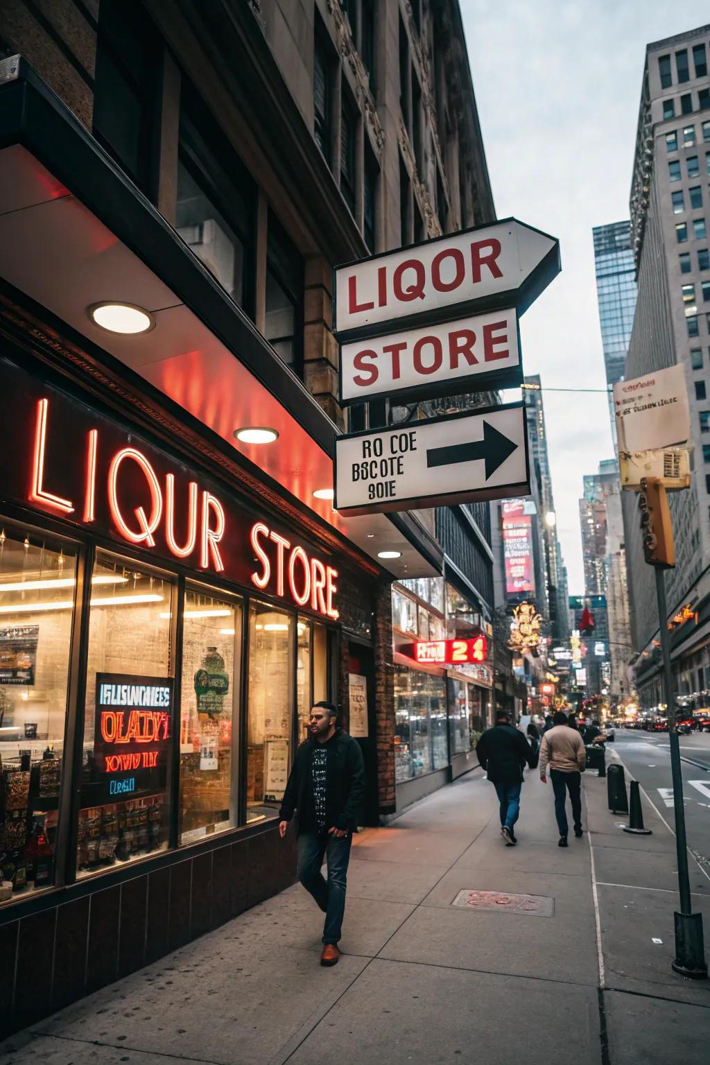 Directional signs guarantee a seamless browsing journey.