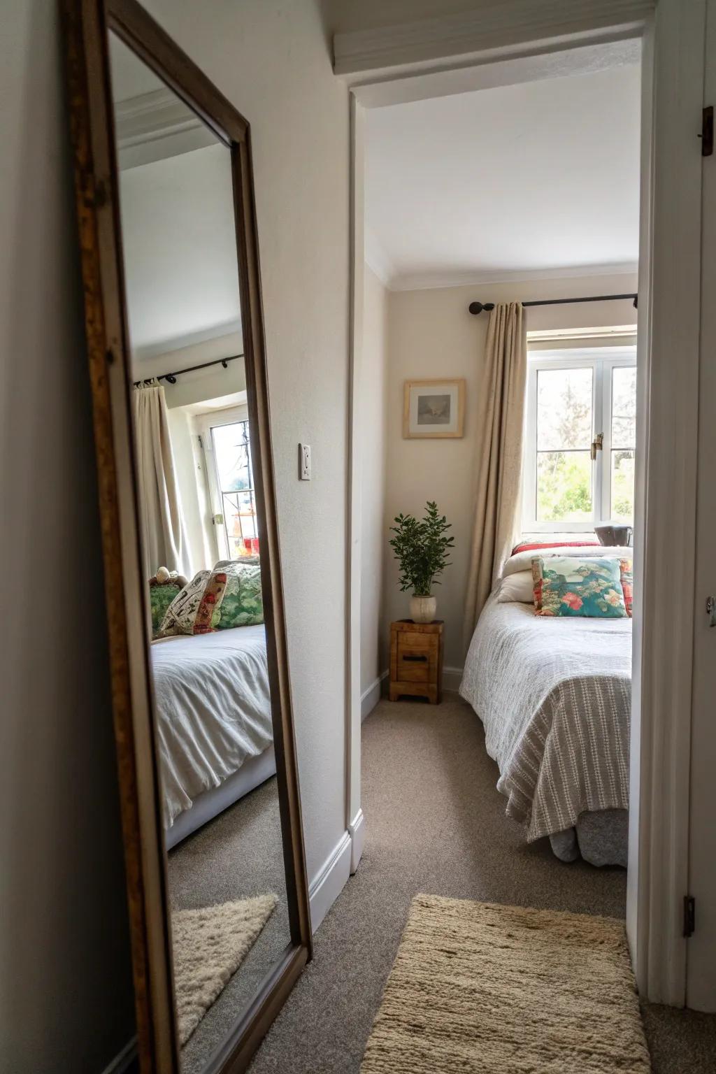 Incorporate mirrors to enhance depth and brightness.