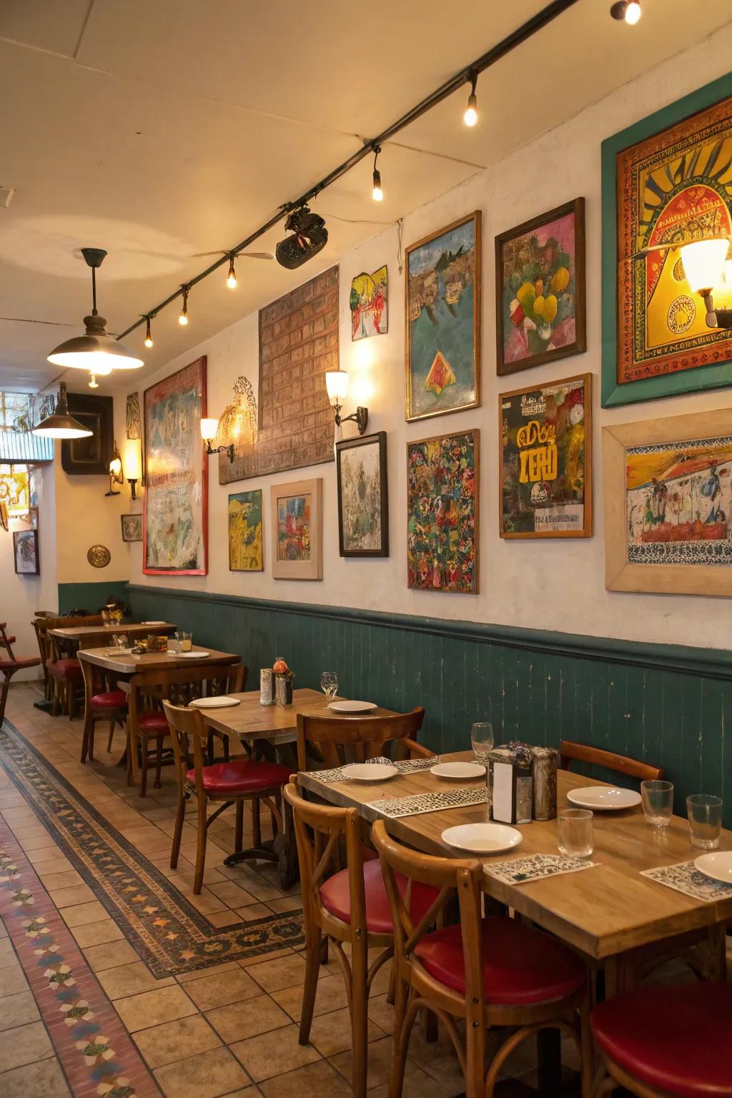 Regional artwork adds unique character and supports artists.