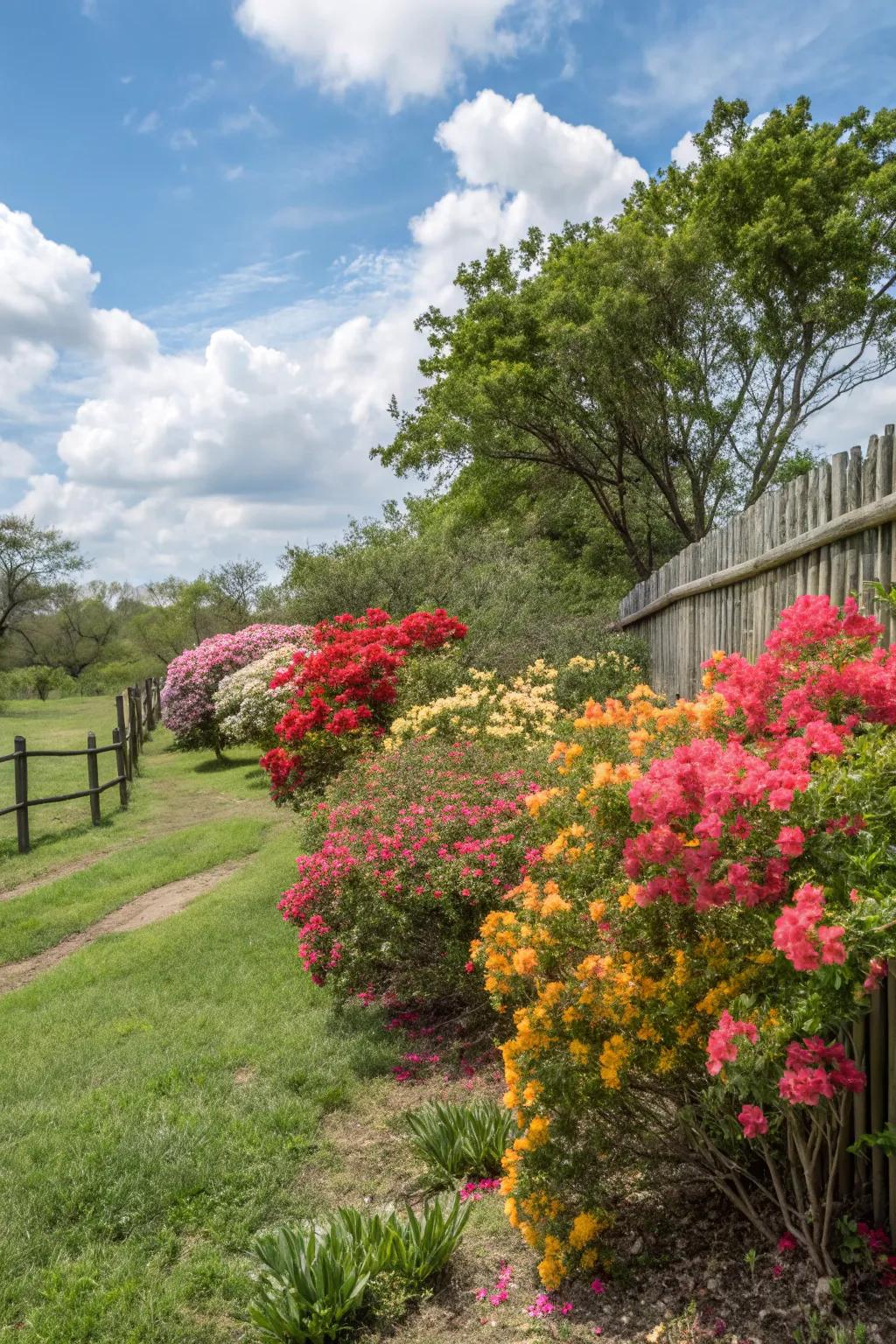 Flowering shrubs bring color and are incredibly easy to maintain.