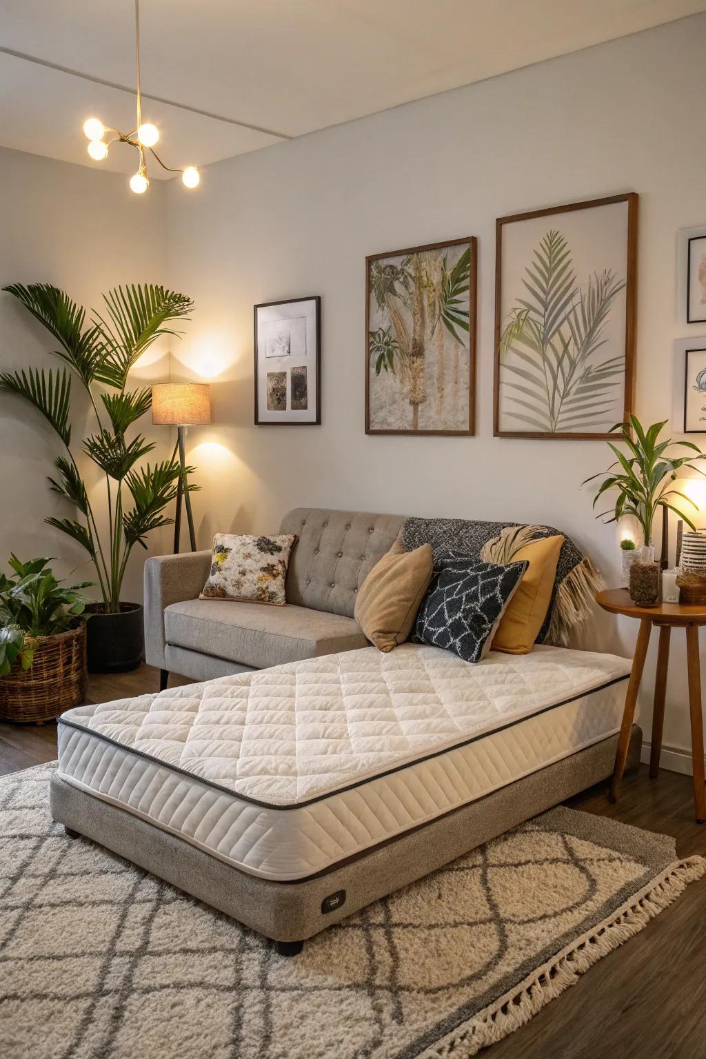 Get the most out of your space with bedding that does two jobs.