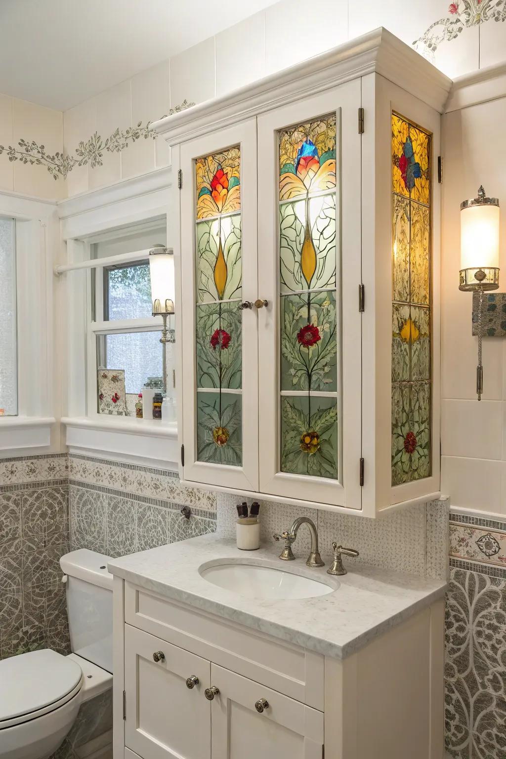 Artful touches turn your cabinet into an eye-catching focus.