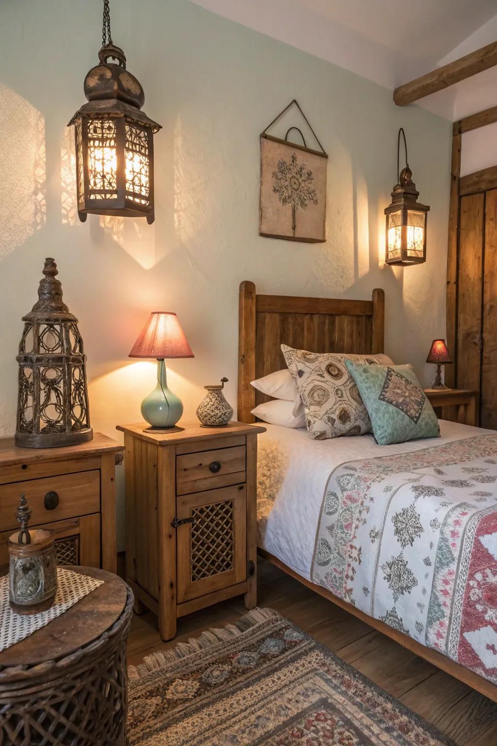 Rustic accents provide a touch of warmth and nostalgia.