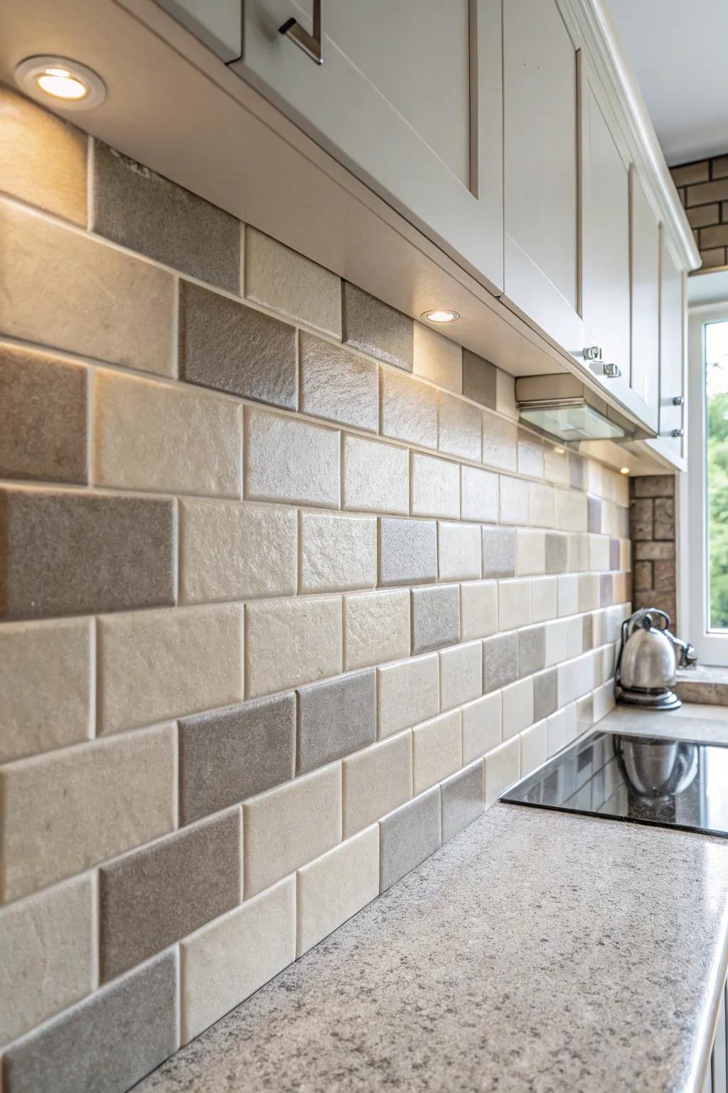 Subdued hues offer an understated and calming setting.