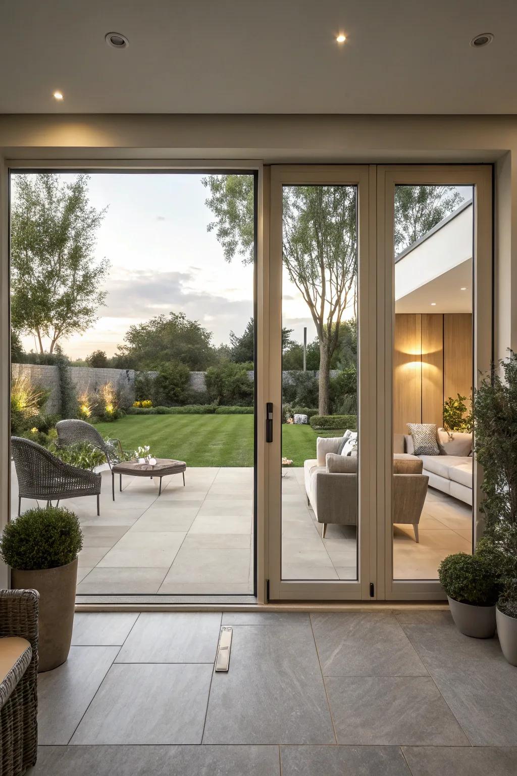 Entrances in neutral tones offering a versatile, modern aesthetic.