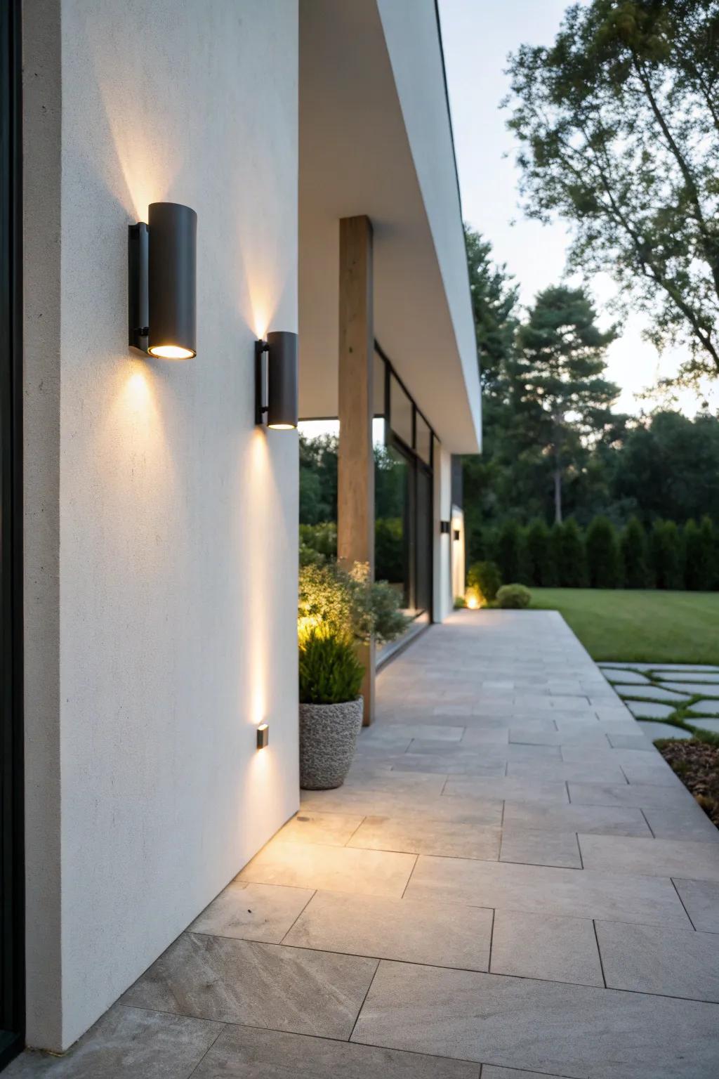 Simple lights enhance your outdoor spaces with understated elegance.