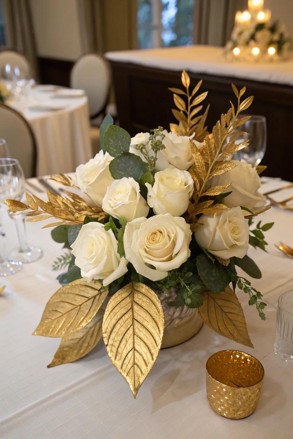 A floral centerpiece showcasing classic elegance.