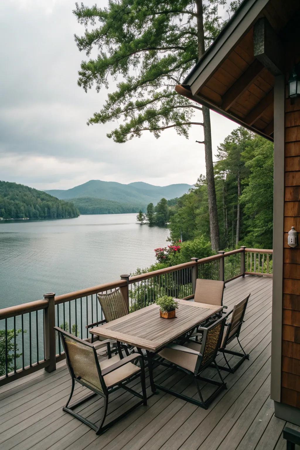 A patio designed to invite outdoor enjoyment.