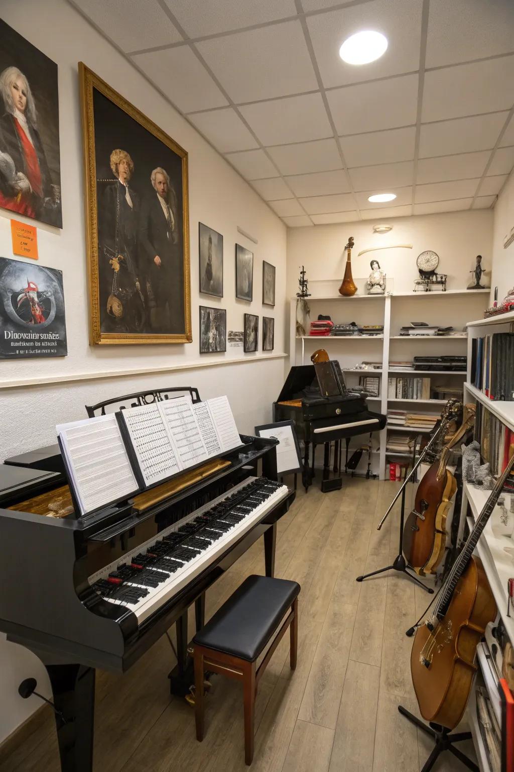 Strategic placement of equipment improves room usability.