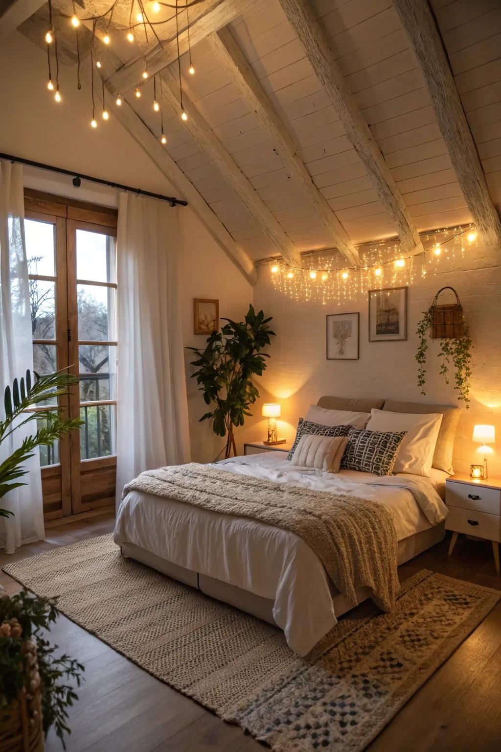Gentle lighting helps create a welcoming and cozy atmosphere.