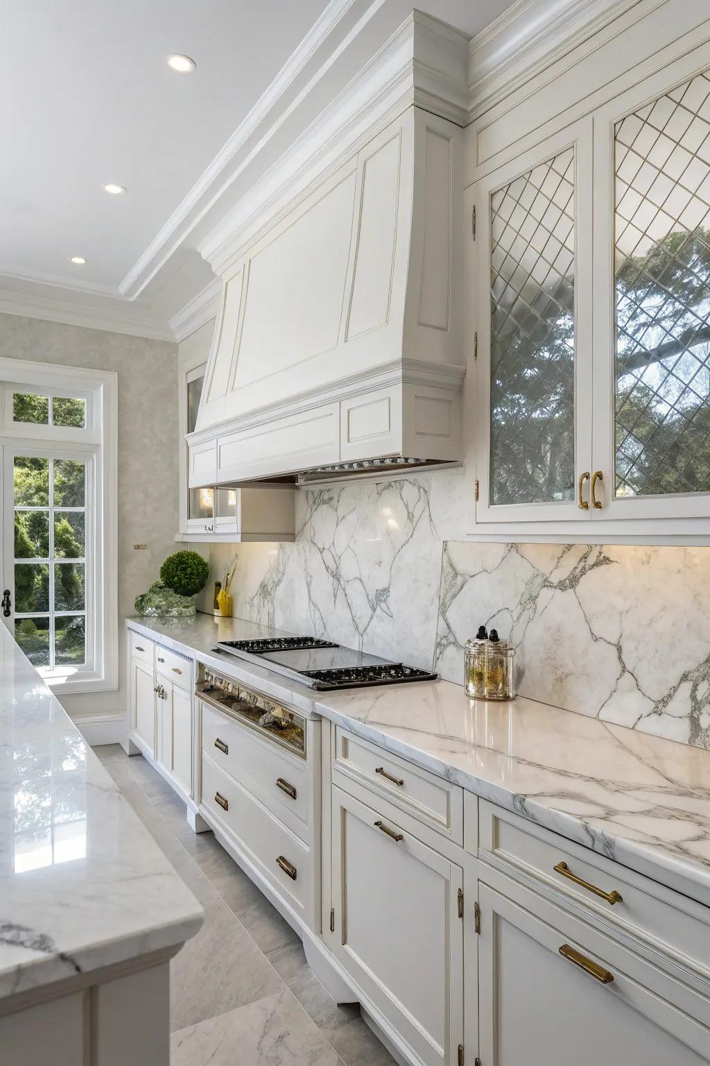 Alabaster worktops elevate the sophistication of any kitchen.