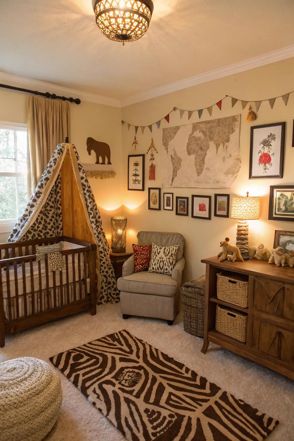 Set forth on a safari journey within your personal nursery.