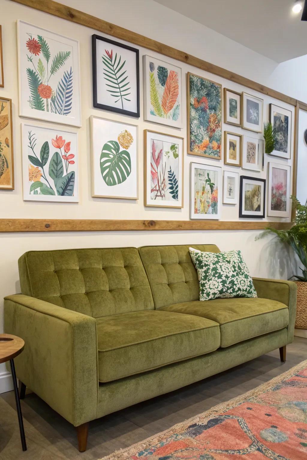 Artwork lends a tailored touch to your living space.