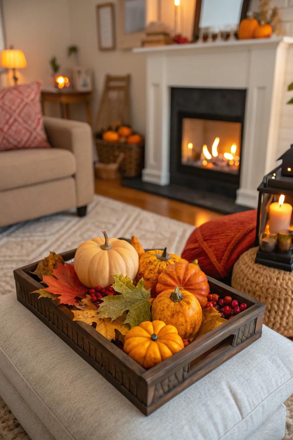 Commemorate each season with themed embellishments.