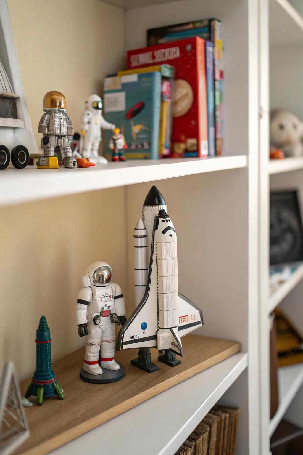 Spaceship models add a playful and adventurous element to your decor.