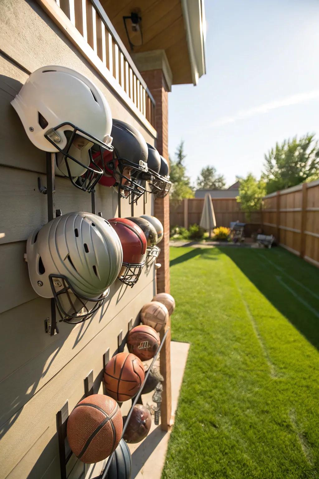 Use suspended storage to free up ground space and keep toys organized.
