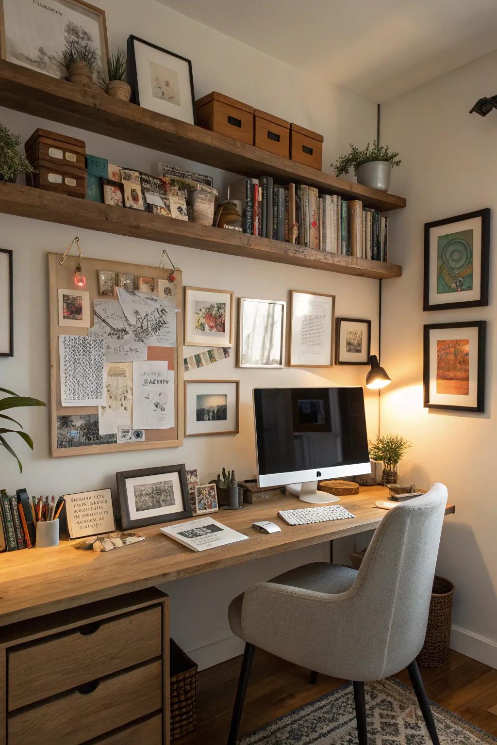 Use picture shelves to enhance the usefulness and style of any area.