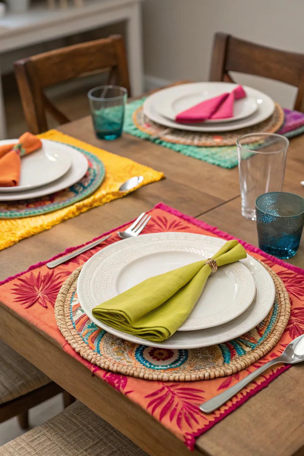 Brighten your table with a burst of color.