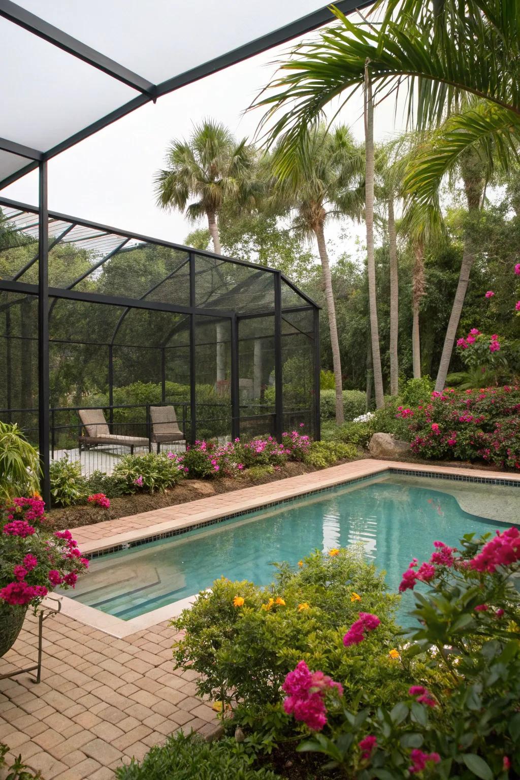 Enjoy your pool without the pests with a stylish protected closure.