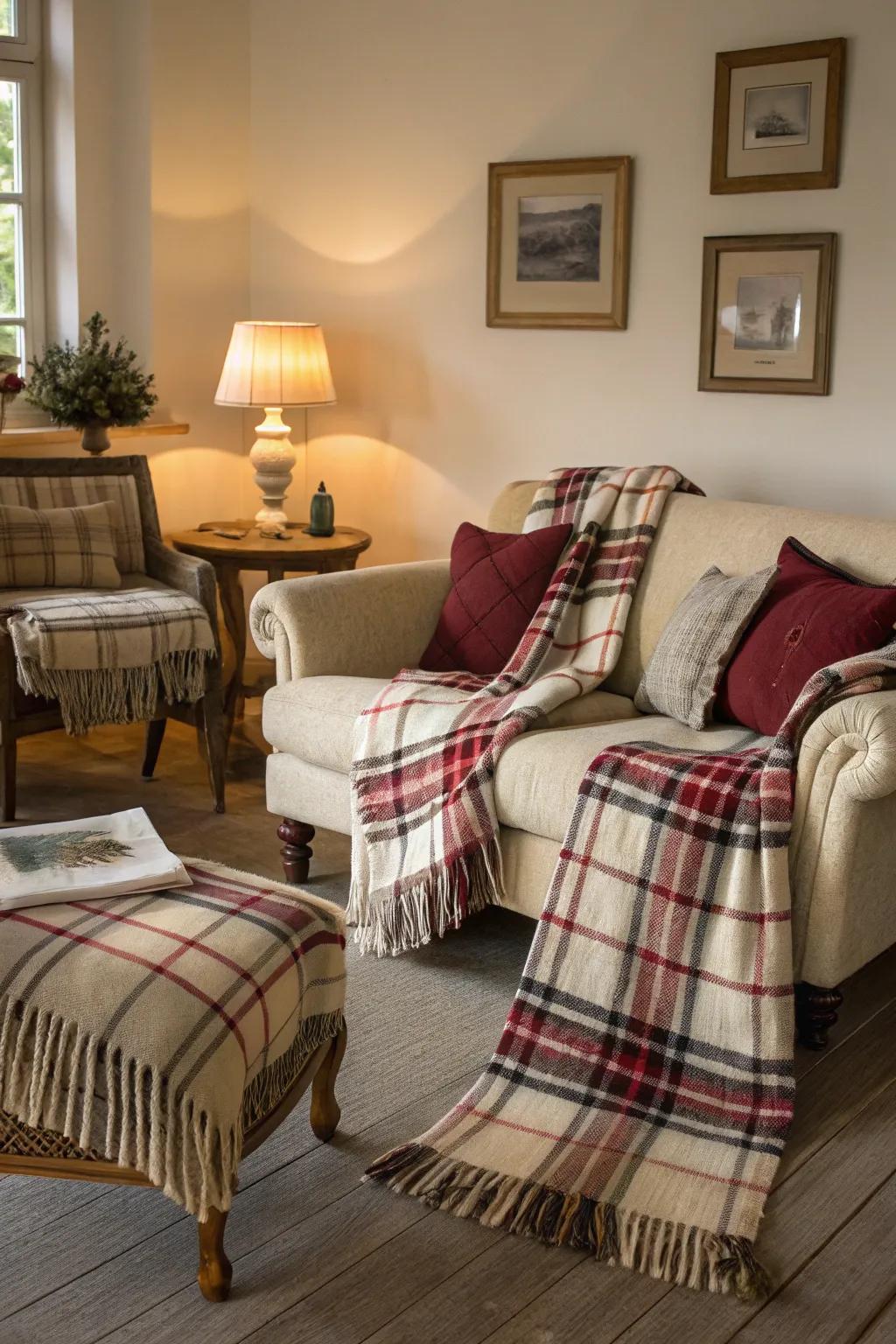 Woven designs bring warmth and appeal to your decorations.