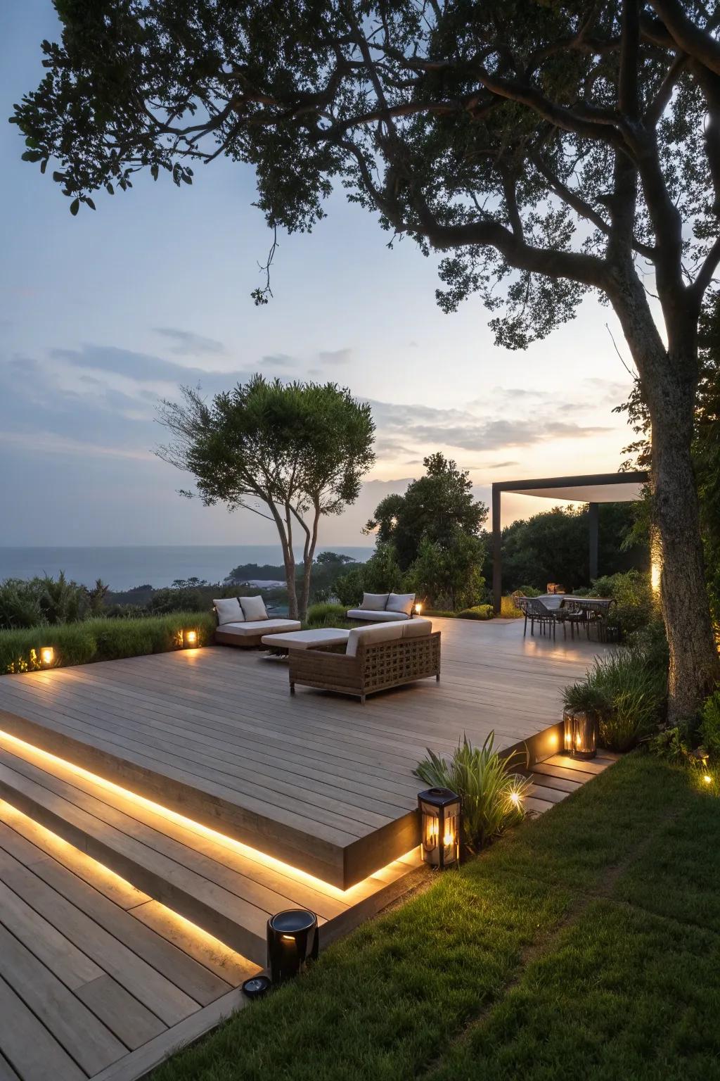 Establish a captivating ambiance with delightful twilight illumination.