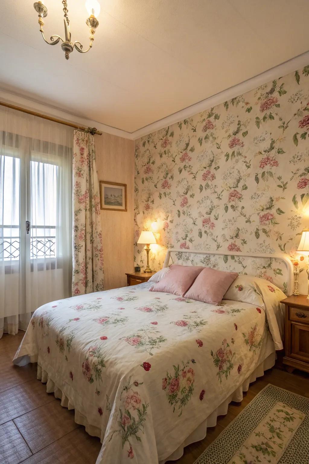 Floral designs introduce a romantic and nature-inspired flair.