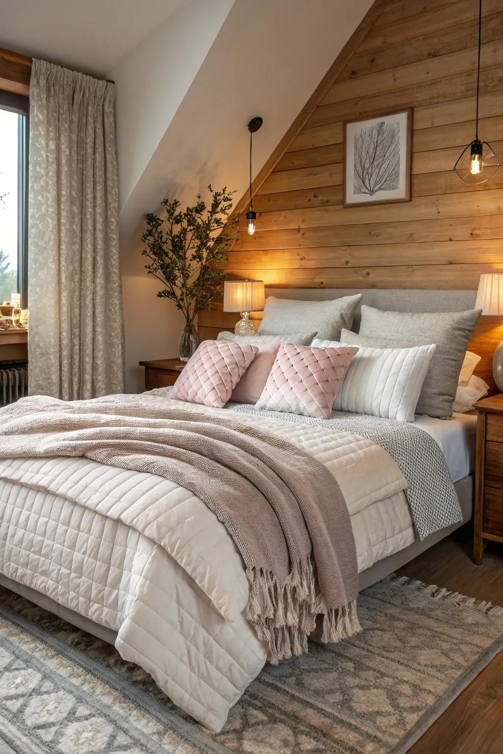 Soft layers elevate warmth and comfort.