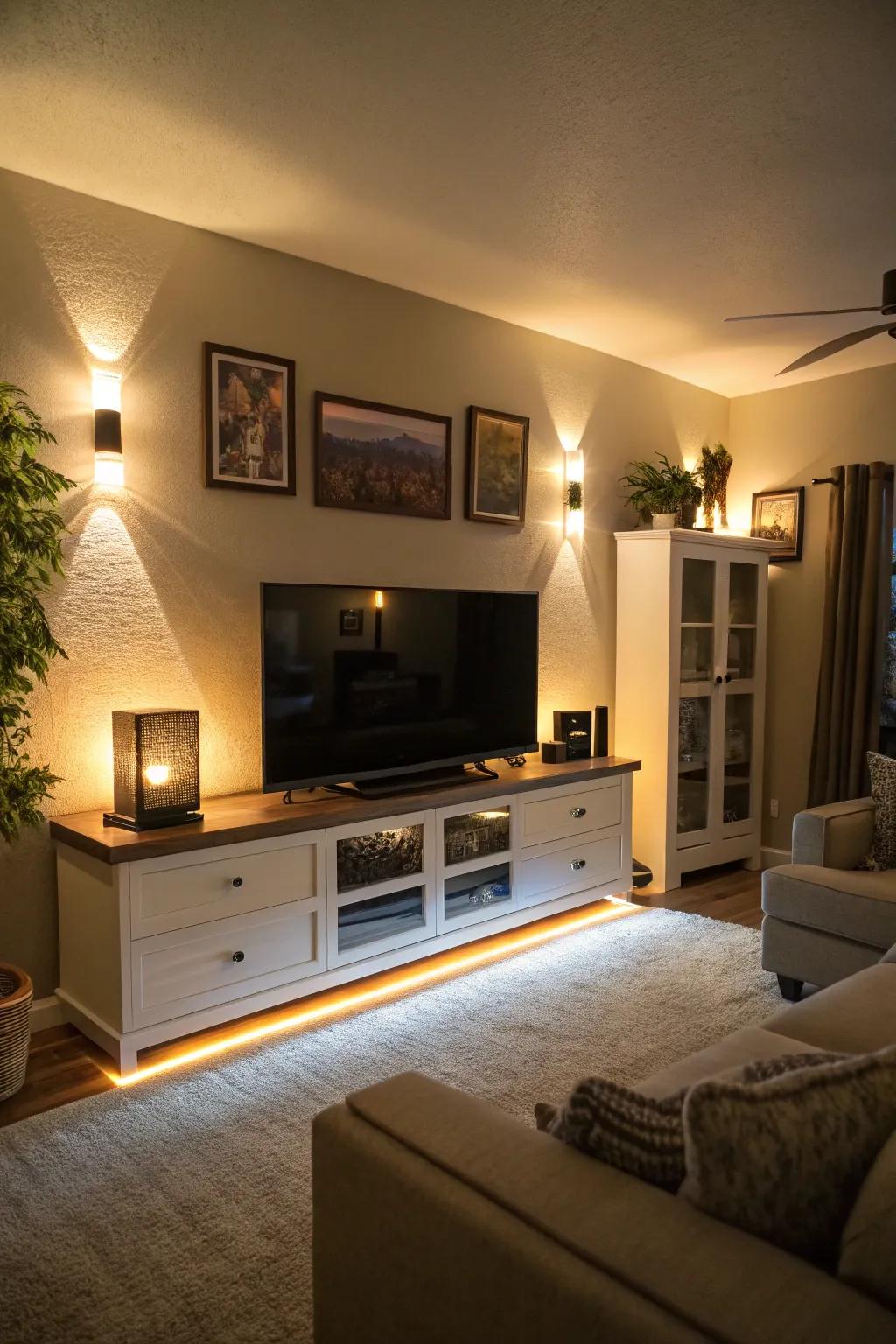 Improve your living space with striking LED accents.