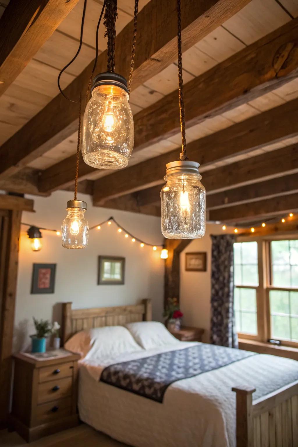 Conserve container illumination adds a snug, countryside ambiance.