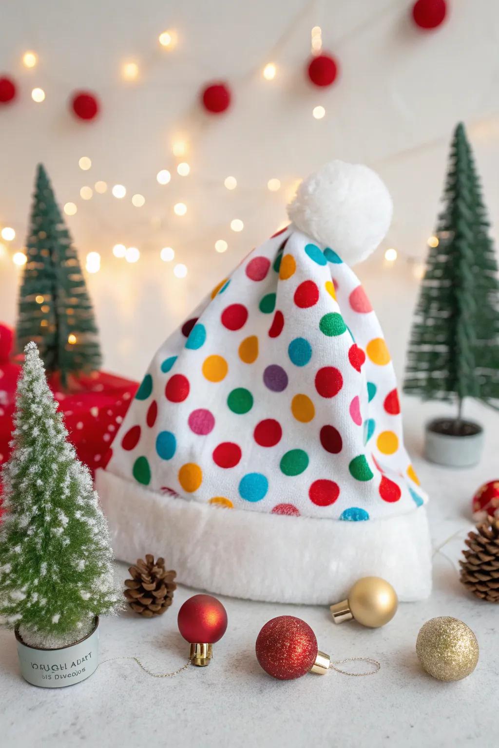 Incorporate spirited spots for a cheerful, festive appearance.